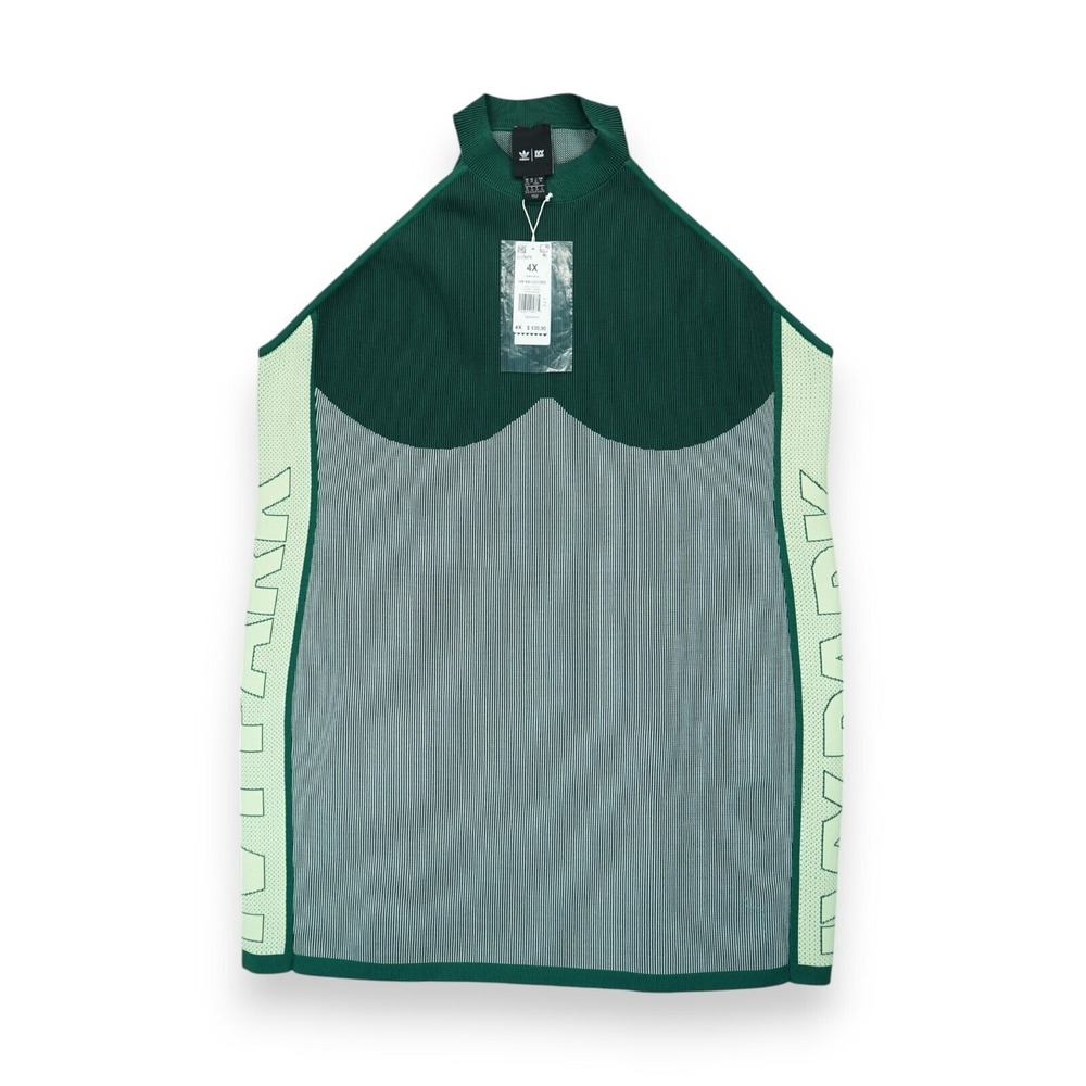 NWT Adidas Ivy Park Plus Knit Sleeveless Fitted Dress Green (Size: 4X)‎ GV3970